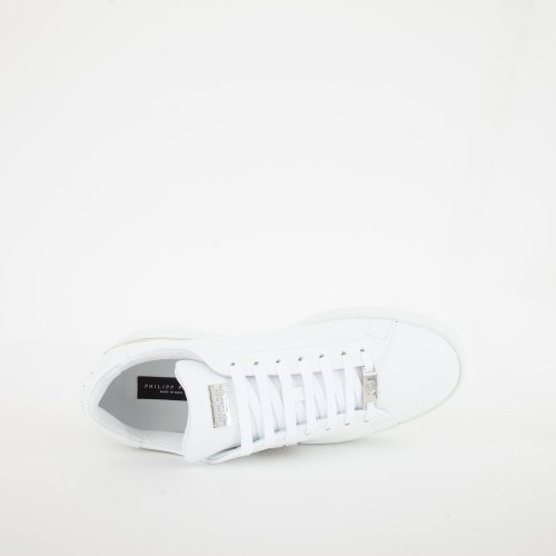 Чоловічі кросівки PHILIPP PLEIN Leather Lo-Top Sneaker Hexagon BIANCO