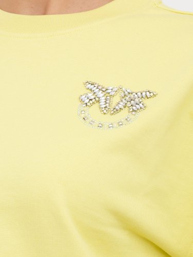 Женская толстовка PINKO FELPA GIALLO