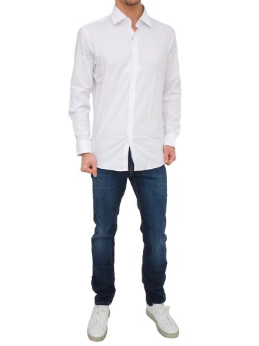 Мужская рубашка с длинным рукавом BOSS Shirts BIANCO