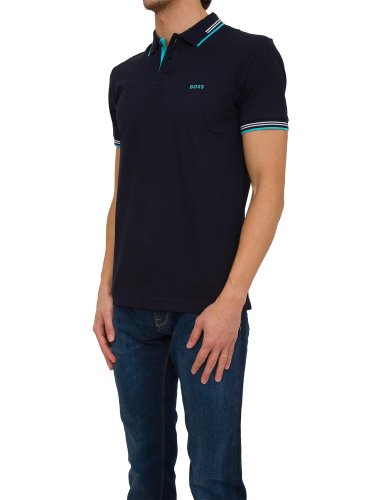 Мужское поло BOSS Jersey BLU