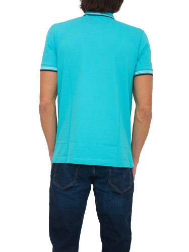 Мужское поло BOSS Jersey ACQUAMARINA