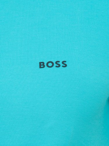Мужское поло BOSS Jersey ACQUAMARINA