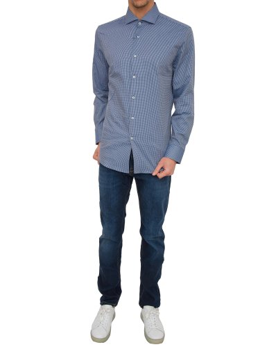 Мужская рубашка с длинным рукавом BOSS Shirts BLU
