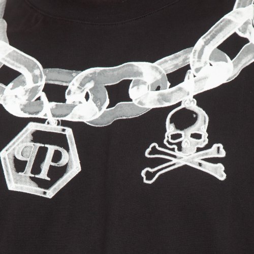 Мужская футболка PHILIPP PLEIN T-shirt Round Neck SS NERO