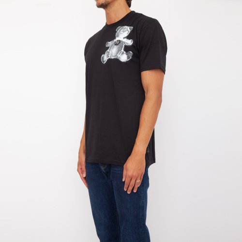 Чоловіча футболка PHILIPP PLEIN T-shirt Round Neck SS Teddy Bear NERO