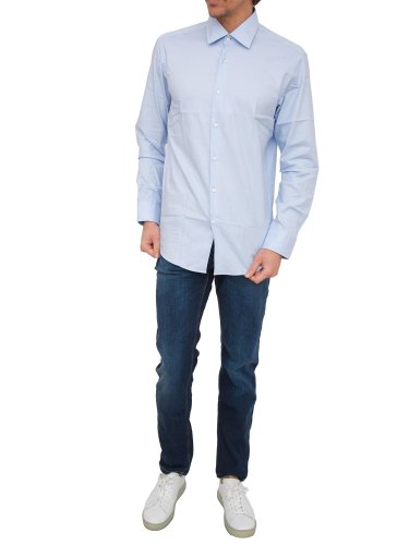 Чоловіча сорочка з довгим рукавом BOSS Shirts AZZURRO