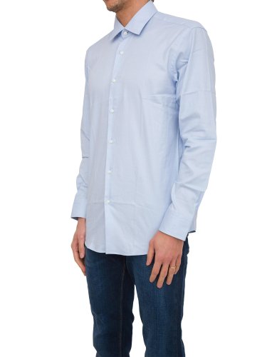 Чоловіча сорочка з довгим рукавом BOSS Shirts AZZURRO