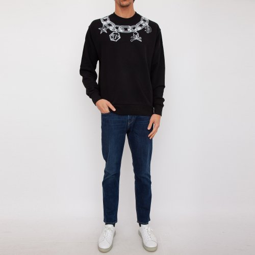 Чоловіча толстовка PHILIPP PLEIN Sweatshirt LS NERO