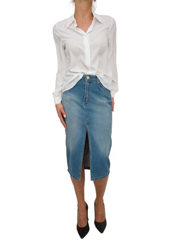 Довга спідниця FRACOMINA SKIRT BLU DENIM