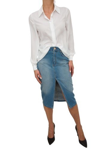 Женская рубашка с длинным рукавом FRACOMINA SHIRT BIANCO