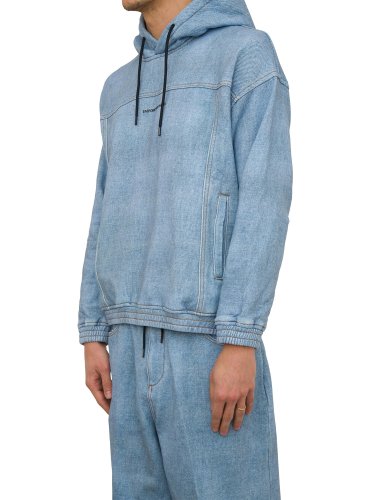Мужская толстовка EMPORIO ARMANI SWEATSHIRT BLU DENIM