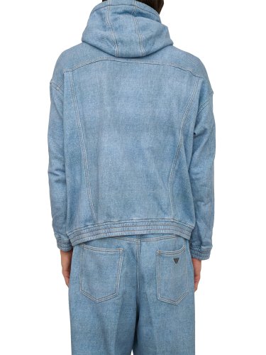 Мужская толстовка EMPORIO ARMANI SWEATSHIRT BLU DENIM