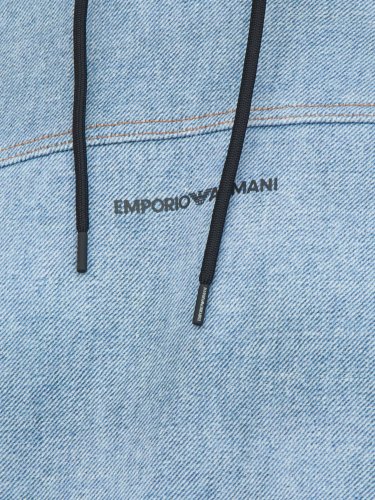 Мужская толстовка EMPORIO ARMANI SWEATSHIRT BLU DENIM