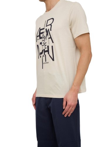 Чоловіча футболка  ARMANI EXCHANGE T-SHIRT BEIGE
