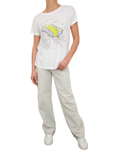Жіноча футболка  ARMANI EXCHANGE T-SHIRT GIROCOLLO BIANCO