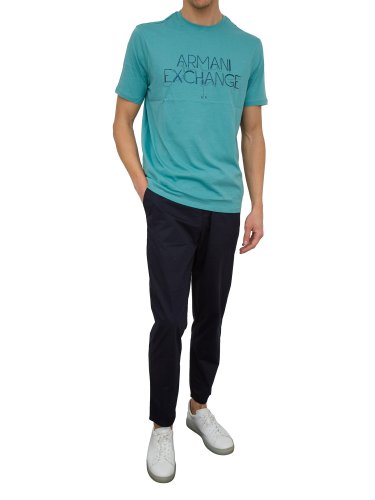 Чоловіча футболка  ARMANI EXCHANGE T-SHIRT ACQUAMARINA
