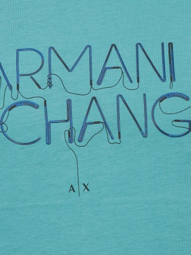 Чоловіча футболка  ARMANI EXCHANGE T-SHIRT ACQUAMARINA