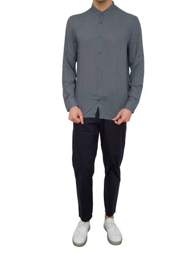 Мужская рубашка с длинным рукавом ARMANI EXCHANGE CAMICIA VERDE