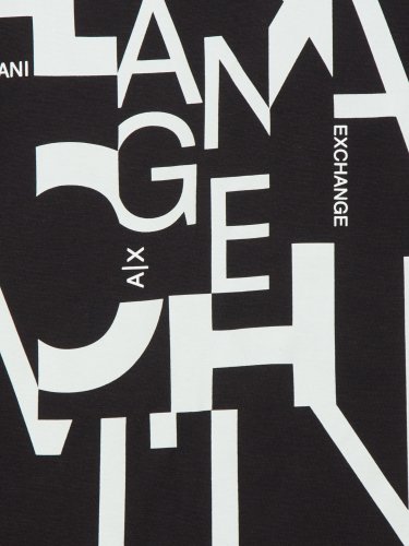 Чоловіча футболка  ARMANI EXCHANGE T-SHIRT NERO