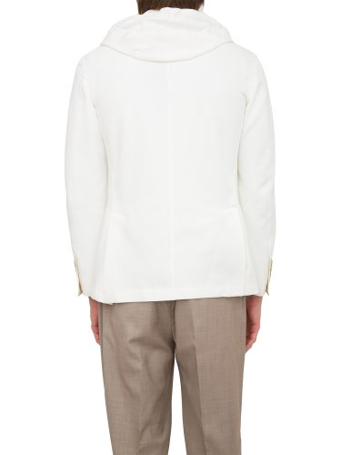 Мужской пиджак ELEVENTY SINGLE-BREASTED JACKET WITH BIB BIANCO