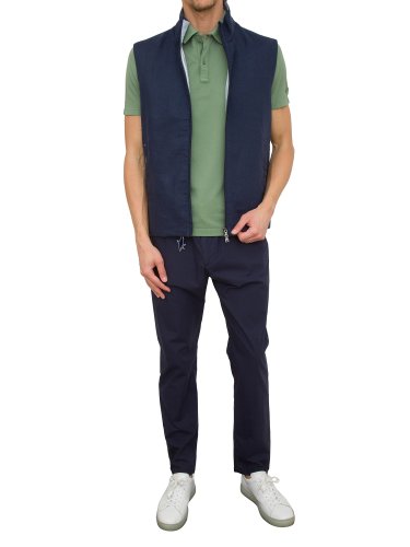 Чоловічий жилет PAUL&SHARK GILET IN COTONE BLU