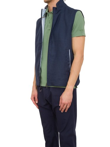 Чоловічий жилет PAUL&SHARK GILET IN COTONE BLU
