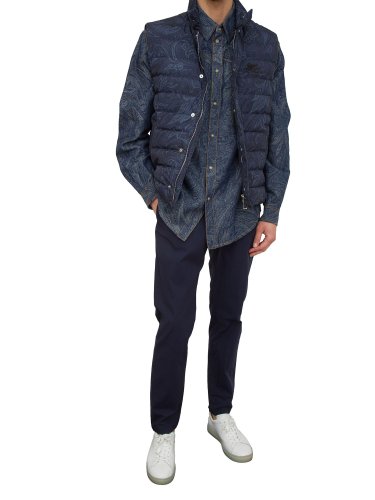 Чоловічий жилет ETRO MW DOWN JACKET VEST BLU