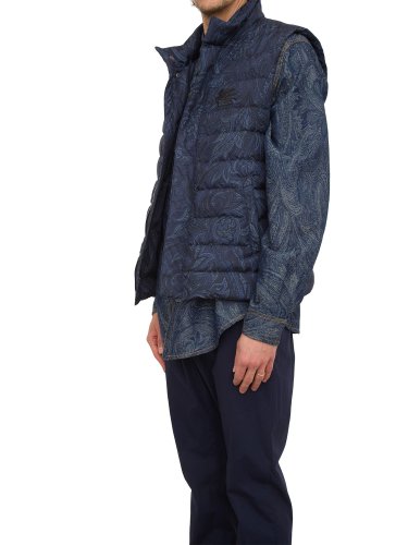 Чоловічий жилет ETRO MW DOWN JACKET VEST BLU