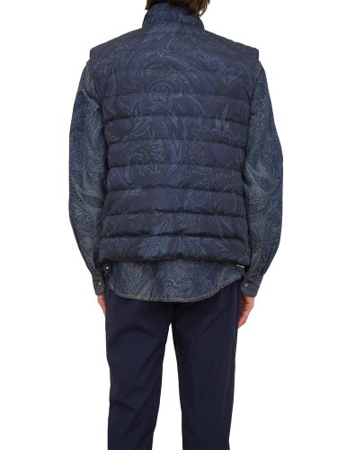 Чоловічий жилет ETRO MW DOWN JACKET VEST BLU