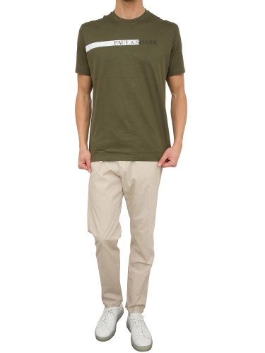 Чоловіча футболка PAUL&SHARK T-SHIRT IN COTONE VERDE