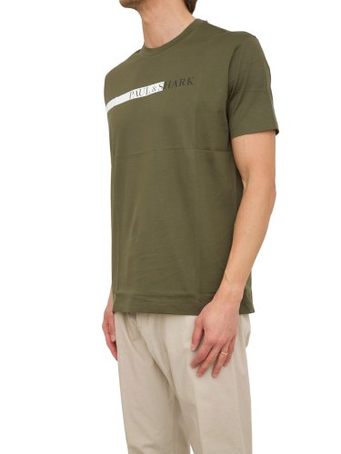 Чоловіча футболка PAUL&SHARK T-SHIRT IN COTONE VERDE