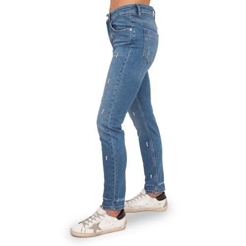 Женские джинсы BE BLUMARINE PANTALONE BLU DENIM