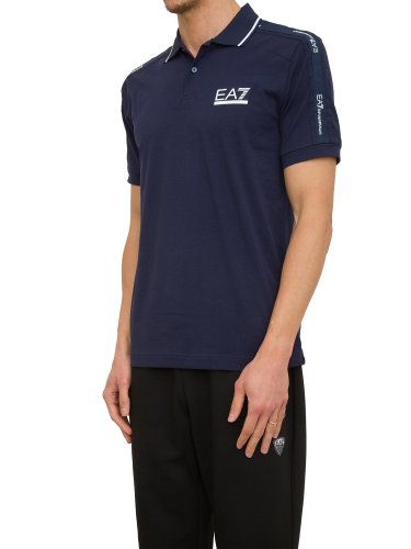 Мужское поло EA7 EMPORIO ARMANI POLO SHIRT BLU