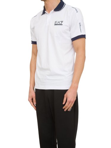 Мужское поло EA7 EMPORIO ARMANI POLO SHIRT BIANCO