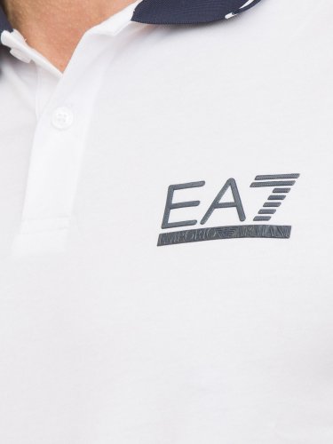 Мужское поло EA7 EMPORIO ARMANI POLO SHIRT BIANCO