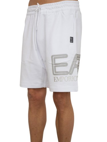 Чоловічі спортивні шорти EA7 EMPORIO ARMANI BERMUDA BIANCO