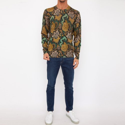 Мужской свитер ETRO C-NECK STAMPA - MAGLIA FANTASIA
