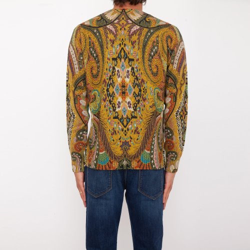 Чоловічий светр ETRO C-NECK STAMPA - MAGLIA VERDE
