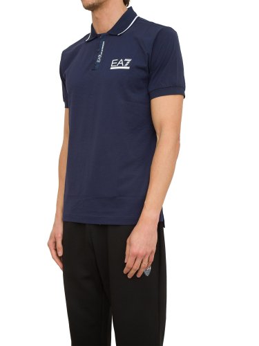 Мужское поло EA7 EMPORIO ARMANI POLO SHIRT BLU