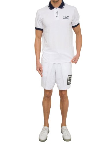 Мужские спортивные шорты EA7 EMPORIO ARMANI SHORTS BIANCO