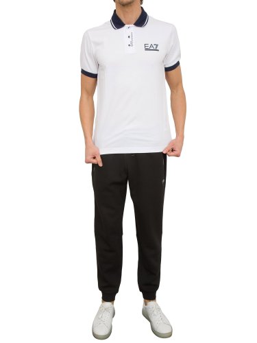 Мужское поло EA7 EMPORIO ARMANI POLO SHIRT BIANCO