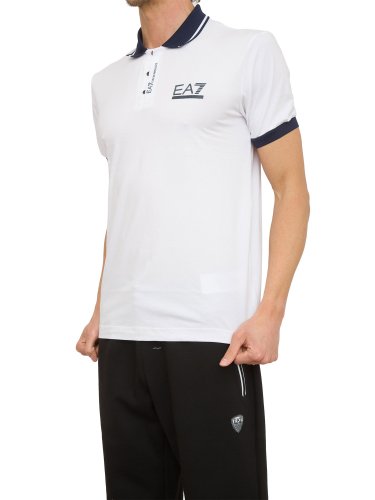 Мужское поло EA7 EMPORIO ARMANI POLO SHIRT BIANCO