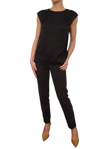 Женская блузка NENETTE BLUSA M/C RASO VISCOSA SILK TOUCH NERO