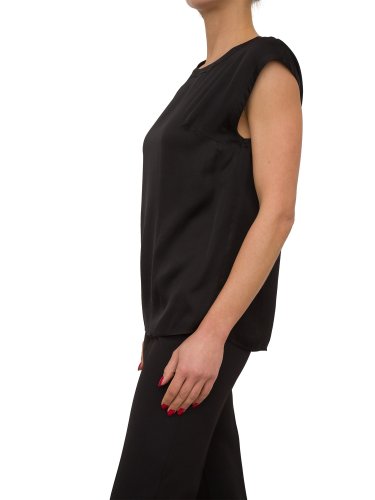 Женская блузка NENETTE BLUSA M/C RASO VISCOSA SILK TOUCH NERO