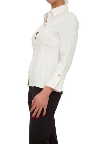 Женская рубашка с длинным рукавом NENETTE CAMICIA MANICA LUNGA  FLUIDO POLY UNITO AVORIO
