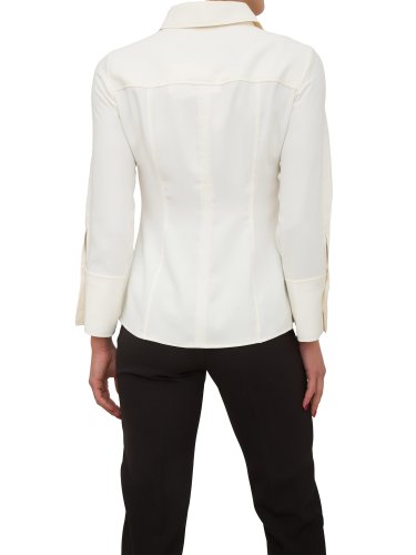 Женская рубашка с длинным рукавом NENETTE CAMICIA MANICA LUNGA  FLUIDO POLY UNITO AVORIO