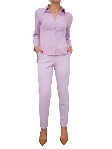 Женская рубашка с длинным рукавом NENETTE CAMICIA MANICA LUNGA  FLUIDO POLY UNITO LILLA