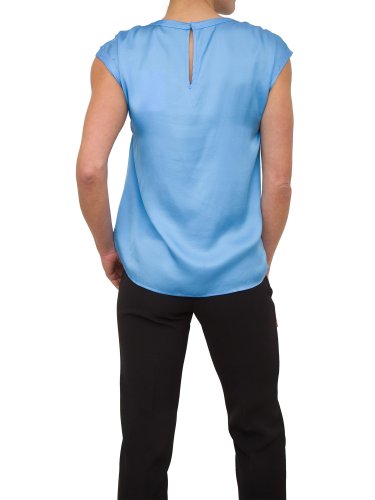 Женская блузка NENETTE BLUSA M/C RASO VISCOSA SILK TOUCH AZZURRO