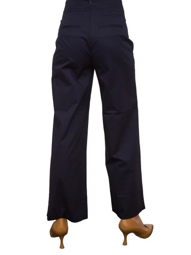 Жіночі повсякденні штани NENETTE PANTALONE GAMBA LARGA TESSUTO RASATELLO COTONE BLU