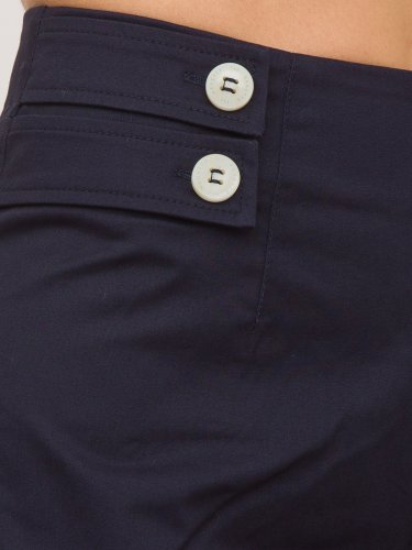 Жіночі повсякденні штани NENETTE PANTALONE GAMBA LARGA TESSUTO RASATELLO COTONE BLU